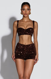 Amadi Shorts - Plum Brown