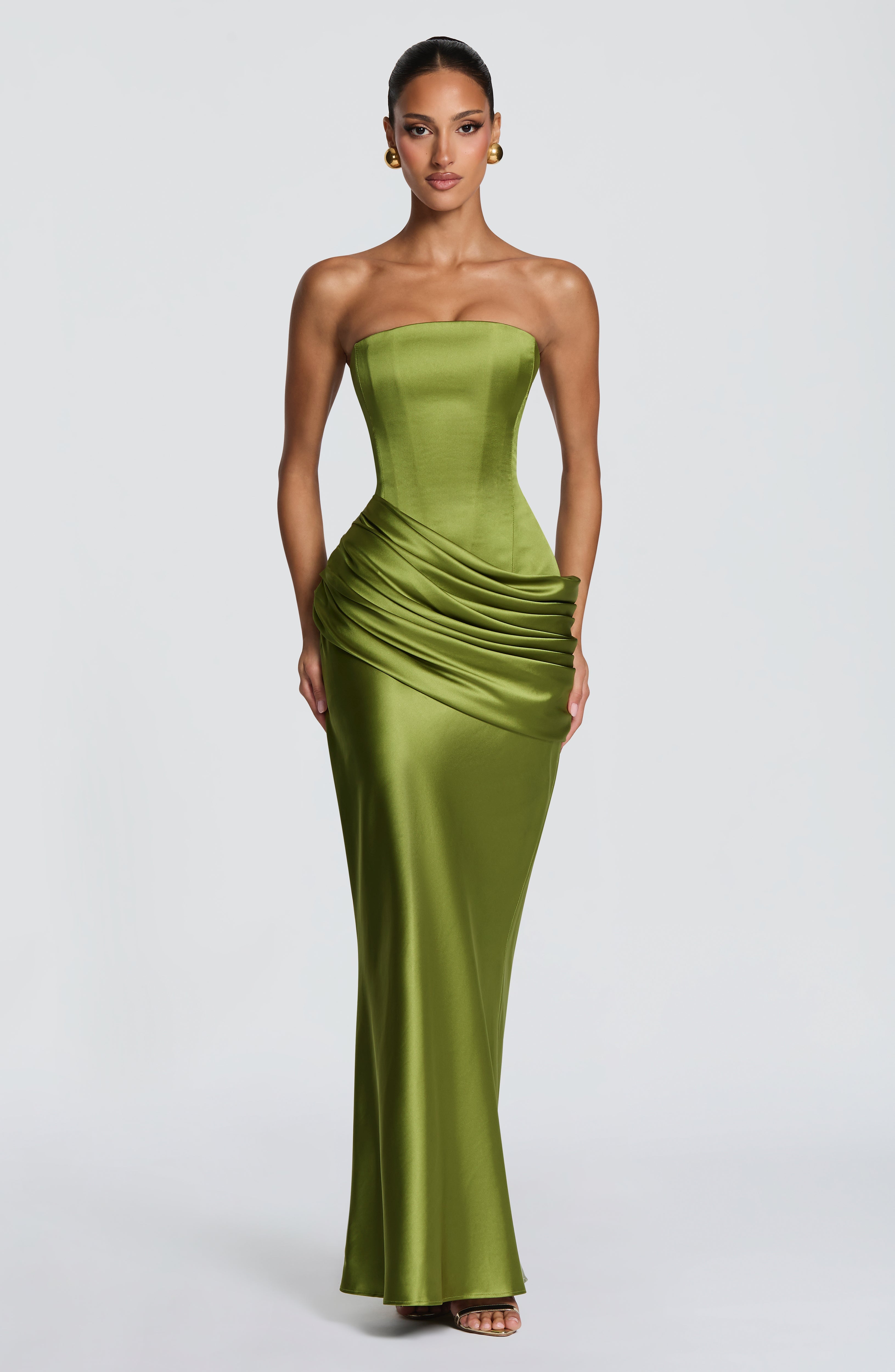 Ella Maxi Dress - Olive